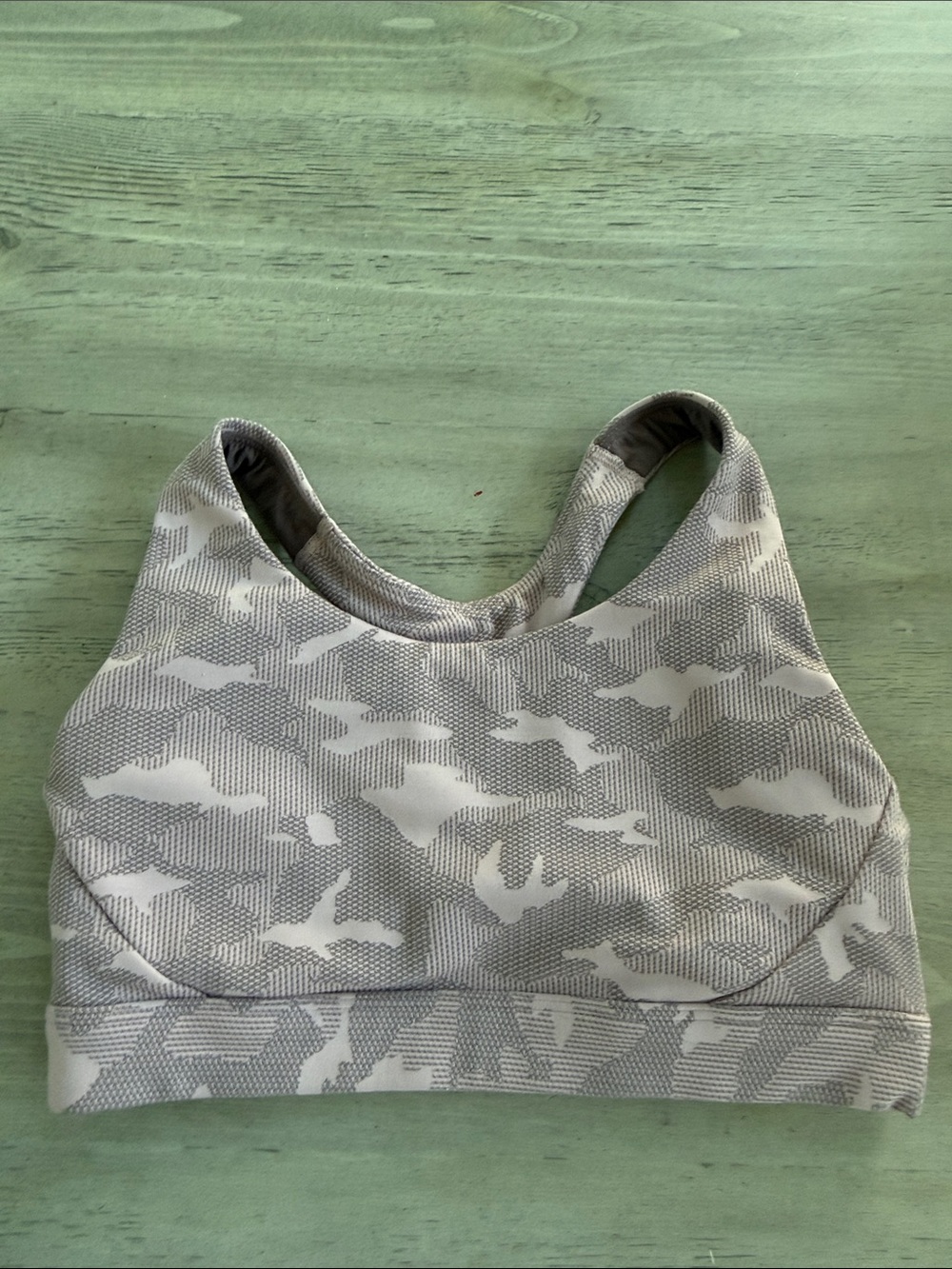 Athleta Ultimate Textured Camo Bra